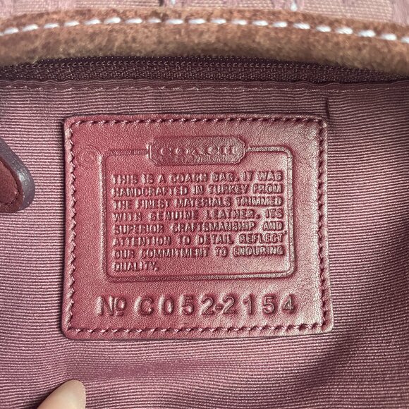 RARE Vintage Coach Plum/Pink Soho Hobo Mini Shoulder Bag 2154 - Picture 16 of 16